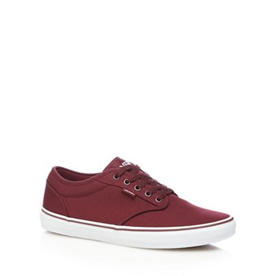 Vans Plum red 'Atwood' lace-up trainers